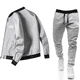 thumbnail image 2 of Conjunto de chaqueta informal con cremallera para hombre, de color sólido chaqueta cómoda, moda popular, primavera y otoño, nuevo, 2024, 2 of 4