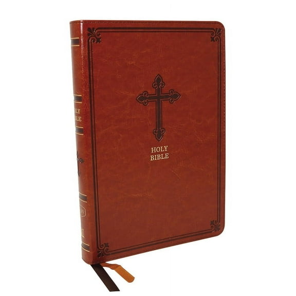 Kjv, Thinline Bible, Leathersoft, Brown, Red Letter Edition, Comfort Print, (Hardcover)