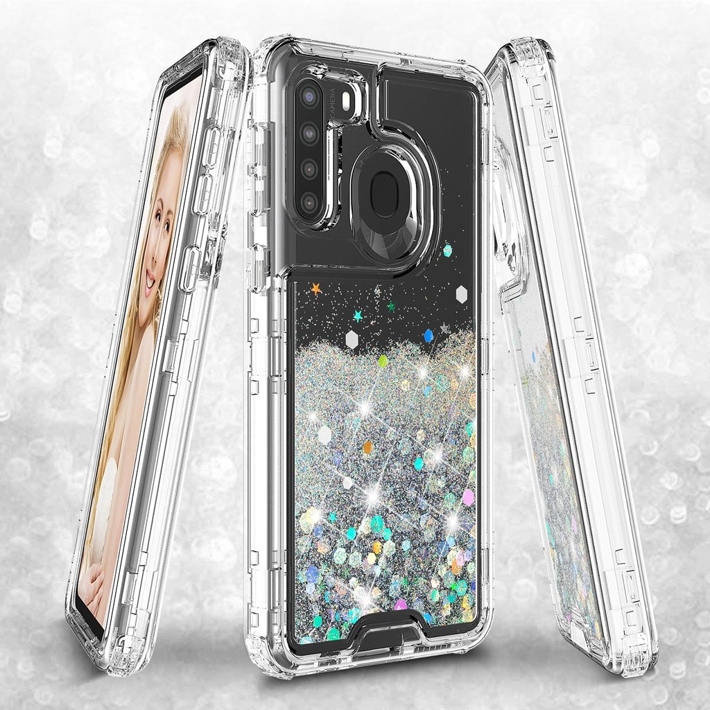 Clear Liquid Glitter Waterfall Case for Samsung Kenya Ubuy