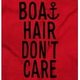 thumbnail image 2 of Boat Hair Don't Care Ocean Vibes Cute Women's Long Sleeve T Shirt Brisco Brands X, 2 of 6