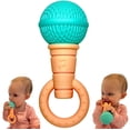 thumbnail image 2 of Mordedor para bebé con forma de micrófono y sonaja de silicona The Singing Mom, 2 of 8