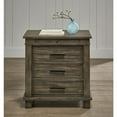 thumbnail image 5 of A-America Glacier Point 3 Drawer Solid Wood Charger Nightstand in Gray Stone, 5 of 9