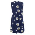 thumbnail image 4 of TJAZFJPA Robes d'Invitée de Mariage d'Été pour Femmes Robe Élégante pour Femmes à Col Rond Robe Débardeur Robe Décontractée à Imprimé Floral Robe en Denim Robes de Vacances pour Femmes, 4 of 5