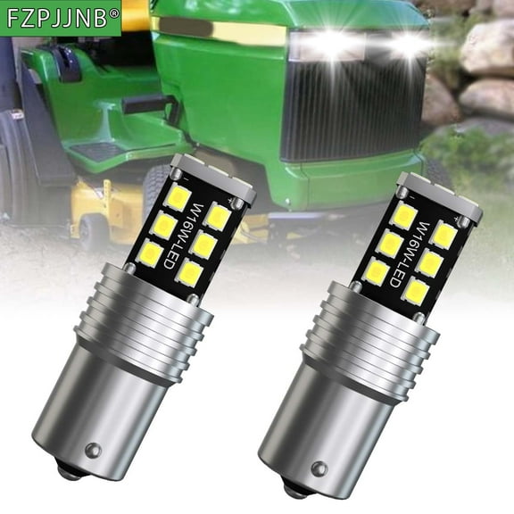 FZPJJNB 2PCS Bright White LED Headlights for John Deere LX178/LX186/LX188 – 15 SMD,Super Bright & Durable