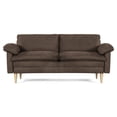 thumbnail image 2 of Sofá Cama Makora Milo Chocolate Velvet con Memory Foam y Respaldo Reclinable, 2 of 8