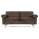 thumbnail image 2 of Sofá Cama Makora Milo Chocolate Velvet con Memory Foam y Respaldo Reclinable, 2 of 8