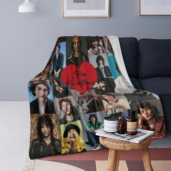 Finn Wolfhard Blanket Ultra Soft Flannel Cute Throw Blanket, All Season Throws Blankets Bed Blanket for Couch Sofa Decoration Gifts. (Z 2, 50""x40""), JUnQingHUS-112
