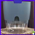 thumbnail image 1 of Self Watering Plastic Flowerpot Transparent Double Layer Detachable Light Flowerpot for Balcony Grey Medium, 1 of 6