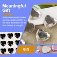 thumbnail image 5 of Wweixi 10 Sheets Rhinestone Stickers Children Hand Acrylic Decals Three-dimensional Student DIY Love Heart Crafts Label Table Party Black, 5 of 5