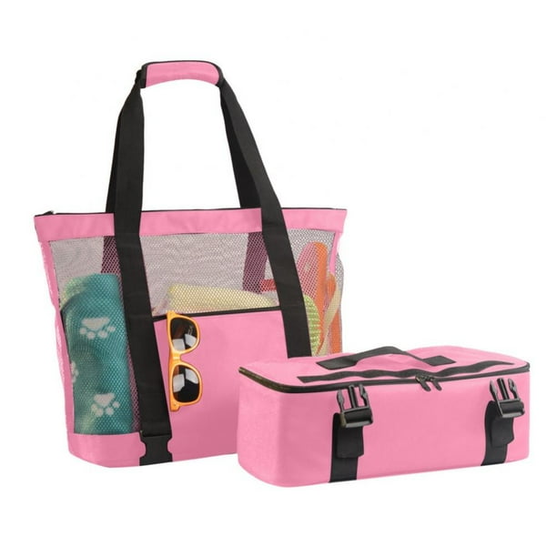 large beach tote bag with zipper