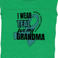 thumbnail image 4 of Inktastic I Wear Teal for My Grandma Ovarian Cancer Awareness Boys or Girls Baby Bodysuit, 4 of 5