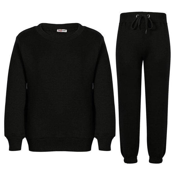 Conjunto de sudadera y chándal liso unisex para niños