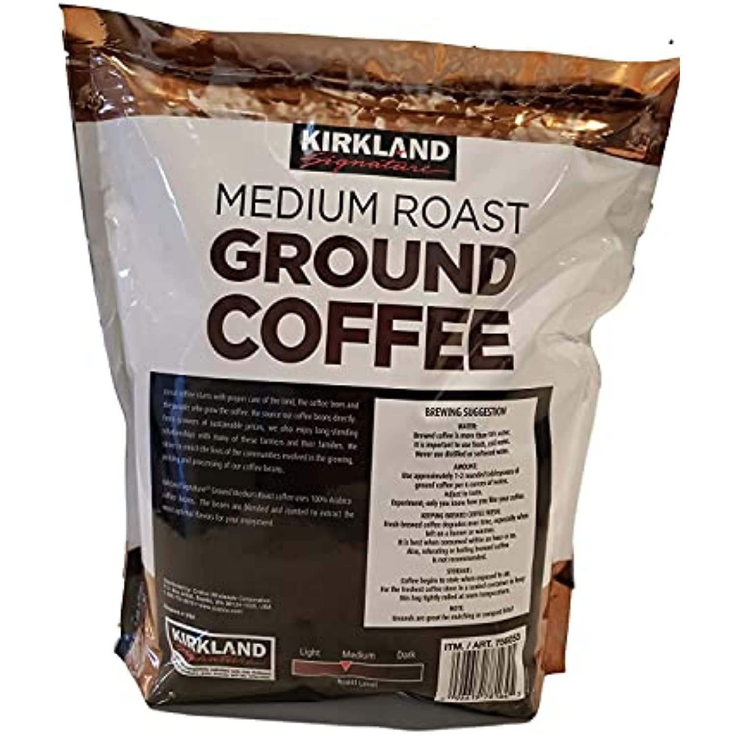 Kirkland Signature Medium Roast Coffee, 2.5 Lb, Brown, 40 Ounce (Pack Of 36) (00-X9g9ig-62)