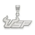 thumbnail image 1 of Solid 925 Sterling Silver Official University of South Florida Medium Pendant Charm - 18mm x 25mm, 1 of 3