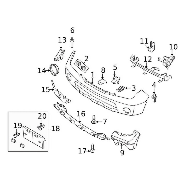 Genuine Nissan OEM Factory Part 96210-ZL00B - Direct Fit Replacement
