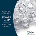 thumbnail image 2 of SlipX Solutions Power Grip Bathtub Safety Mat | Precision Grip Technology for Longer, Stronger, & Softer Wet Surface Protection | Transparent 39"x16", 2 of 5