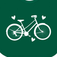 thumbnail image 4 of Inktastic Bicycle Cycling Bike Lover Girls Baby Bib, 4 of 4