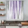 thumbnail image 5 of Purple Gray Sheer Curtains 54 Inches Long, Vintage Country Abstract Gradient Aesthetic Light Filering Curtains, Breathable Simi Curtain Privacy Drapes for Kitchen Bathroom Small Window Treatment, 5 of 9