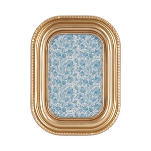 DesignOvation 4x6 Beaded Gold Picture Frame, Tabletop