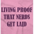 thumbnail image 5 of Brisco Brands Living Proof Nerds Get Laid Funny Baby Unisex Baby Bodysuits, 5 of 7