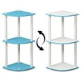 thumbnail image 5 of Furinno 11.6 W x 11.6 D x 29.6 H 3-Shelf Decorative Shelves, Blue and White, 5 of 6