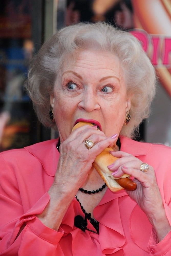 Betty White At A Public Appearance For Grand Opening Of