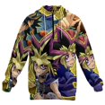 thumbnail image 3 of Yu-Gi-Oh Zipper Pullover Sweatshirt Hoodies High Neck Hooded Sweater Fashion Daily Hoody Clothes, 3 of 6