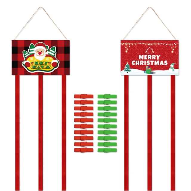 Bewildely Soporte para fotos, colgante de Navidad, Clip para tarjetas, tamaño compacto, ligero, adornos para el hogar, broche para fotos, Kits de decoración para fiestas
