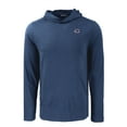 thumbnail image 2 of Men's Cutter & Buck Navy Cincinnati Reds Coastline Epic Comfort Recycled Eco Hoodie Long Sleeve T-Shirt, 2 of 3