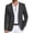 Dark Grey, variant on Mens Casual Blazer Knit Sport Coat Lightweight Two Button Suit Jacket