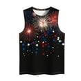 thumbnail image 4 of Wiyuqeen American Flag Tank Tops Women Red White and Blue Shirts Sleeveless Crwe Neck Loose Fit Tanks Plus Size Lightweight Summer Tanks, 4 of 5