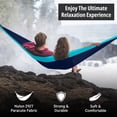 thumbnail image 2 of Vigel Camping Hammock, Fits 2, Hold up to 500lb, Navy & Lt Blue, Outdoor Hammock, Made of Nylon, 2 of 7