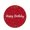 Red, variant on Welcome Sign for Front Door,Red Birthday Round Metal Welcome Front Porch Decor,Colorful Confetti Ribbons Polka Dots Classroom Wall Hanging Sign for Living Room Kitchen Hallway Housewarming Gift 6''