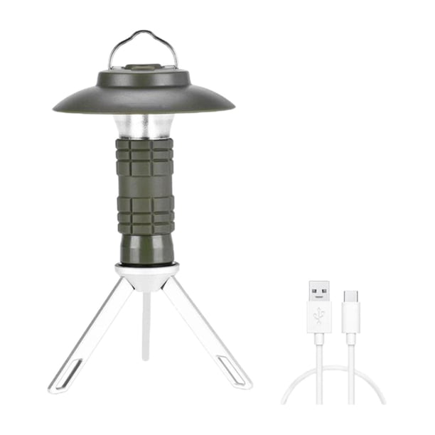 Linterna para acampar, luz para exteriores, recargable, duradera, desmontable, trípode, lámpara colgante para acampar, linterna