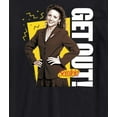 thumbnail image 3 of Seinfeld - Elaine Get Out - Men's Short Sleeve Graphic T-Shirt, 3 of 5