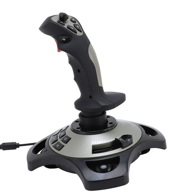 Contrôleur de Joystick de Simulateur de Vol, Bâton de Vol de Jeu Force de Vibration Réglable Ventouse Ergonomique Forte pour Divers Jeux