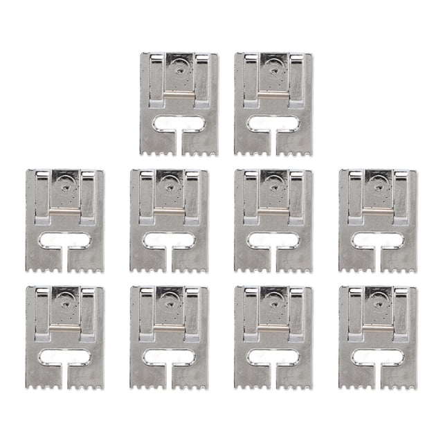 Prensatelas para máquina de coser, 10 Uds., juego de prensatelas para prensatelas, prensatelas para pliegues, fiable y duradero Jadeshay A