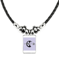 thumbnail image 1 of Cherish Meaning Fate Zen Art Deco Fashion Necklace Jewelry Torque Leather Rope Pendant, 1 of 3