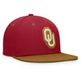 thumbnail image 3 of Men's Fanatics Crimson/Brown Oklahoma Sooners NoBo Fitted Hat, 3 of 4