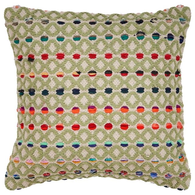 LR Resources PILLO07349MLTIIPL Vibrant Carré Géométrique Coussin - Multi Couleur