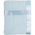 thumbnail image 3 of TL Care Fleece Blanket with Silk-Like Satin Trim, Soft, Warm & Cozy, Blue, 30" x 40" for Boys and Girls, Perfect for Baby Carrier, Stroller, Travel and Gifting, 3 of 6