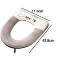 thumbnail image 2 of Soft Plush Zipper Wc Mat Universal Soft Toilet Seat Cover with Handle Toilete Accessories, 2 of 5