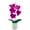 Purple, variant on Farfi Elegant Artificial Bonsai Easy Care 5 Heads Beautiful Artificial Orchid Flowers Party Supplies (White)