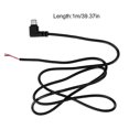 thumbnail image 4 of USB C Hane till 2-Pin Strömförlängningskabel Typ C Öppen Ände Pigtail Sladd 5V 3A [Db] 1m, 4 of 5