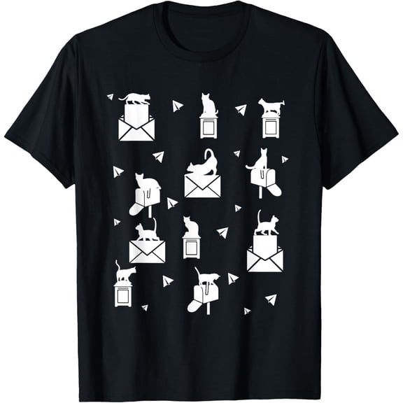 Postal Uniforms Letter Carrier - Postal Worker Cat Mailman T-Shirt