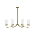 thumbnail image 2 of Warm Brass Eight Light Chandelier from the Baker Collection, 2 of 4