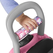 Radio Flyer Creativity Car, 3 in 1 Push Walker & Ride-on with Interactive Features, Pink