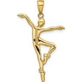 thumbnail image 4 of 14K Yellow Gold Ballet Dancer Pendant (35 X 20) Made In Peru c3126, 4 of 6