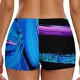 thumbnail image 3 of Aayomet Women's Swim Shorts High Waisted Bathing Suit Bottoms Swimsuit Boy Shorts Swimwear Bikini Board Shorts Beach Pants,Blue L, 3 of 5