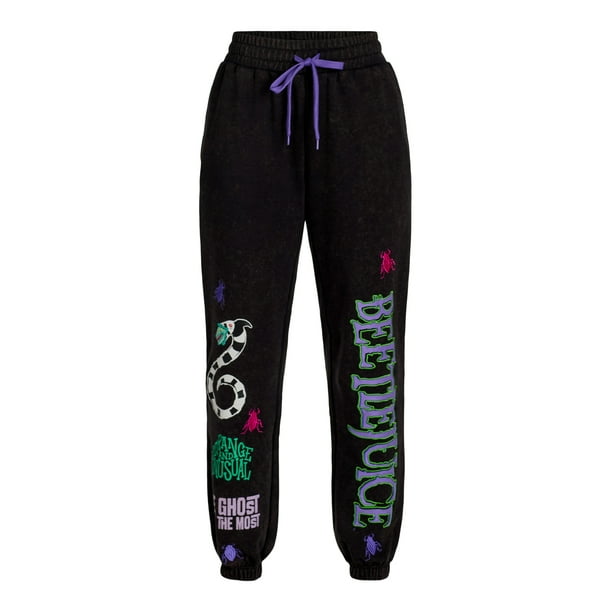Beetlejuice Women's Graphic Print Joggers, Sizes XXS-XXL Walmart